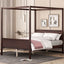Canopy Platform Bed With Headboard And Footboard, Slat Support Leg