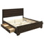 Kauffman - Queen Storage Panel Bed With Side Drawers - Dark Brown