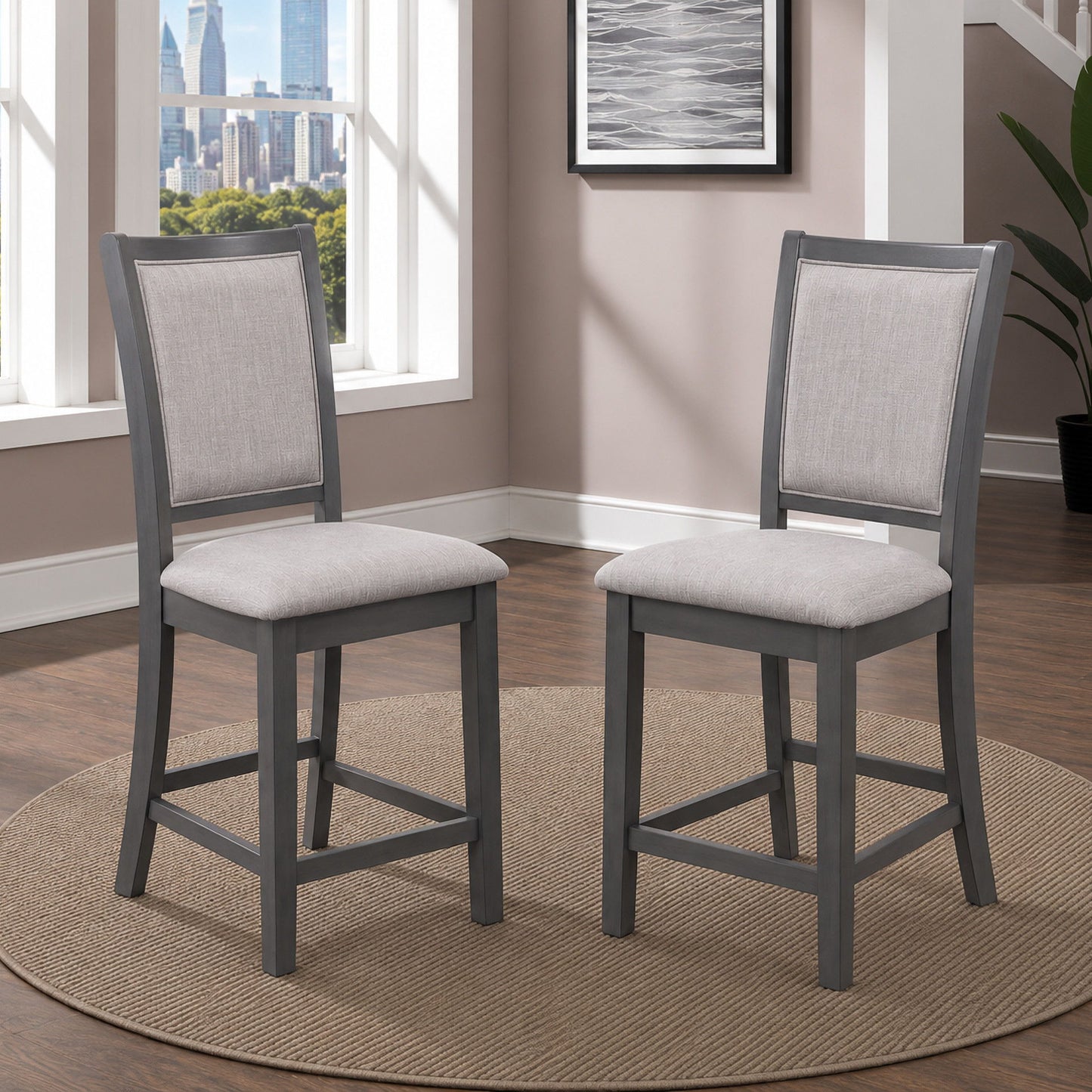 Amy - Counter Chair (Set of 2)