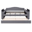 Upholstered Daybed With Storage Armrests, Trundle And Latest Integrated tooth Audio System