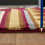 Nature's Nest - 5'3" X 7'3" Lodge Area Rug Polypropylene - Multi, Red