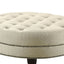 Oatmeal Cocktail Ottoman - Beige