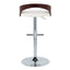 Grotto - Contemporary Adjustable Height Barstool With Swivel With Straight T Footrest (Set of 2)