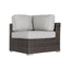 Contemporary Outdoor Rattan Wicker Sectional Seating Group With Cushions