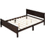 Platform Bed Frame Mattress Foundation Sleigh Bed With Headboard / Footboard / Wood Slat Suppor