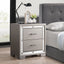 Elegant Nightstand - Silver Champagne