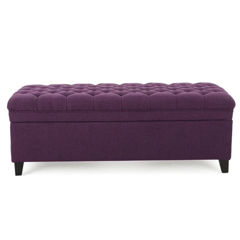 Juliana - Storage Ottoman With Birch Legs