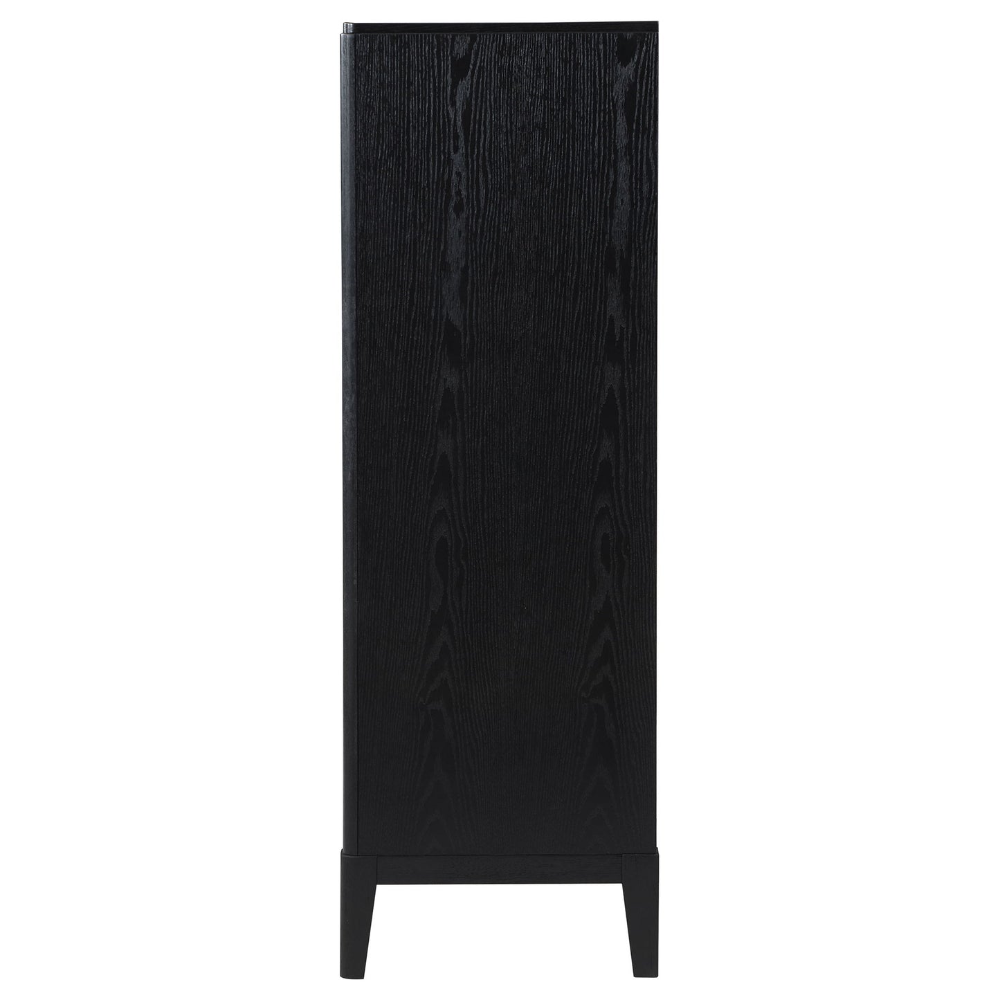 Mason - 5 Drawer Chest With Fluted Design - Black