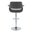 Vintage Flair - Mid Century Modern Adjustable Barstool & Straight T Footrest (Set of 2)