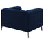 Darci - Accent Armchair With Seating And Tapered Legs - Blue
