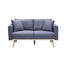 Easton - Fabric Living Room Set With USB Charging Ports Pockets And Pillows (Set of 2)