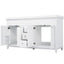Bathroom Vanity With Double Sinks, 3 Drawers & 4 Doors - White