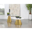 Landry - Round End Table - White Marble