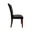 Britney - Synthetic Leather Side Chair (Set of 2) - Brown / Walnut