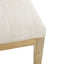 Farmhouse Style Fabric Upholstered Side Dining Chair Set