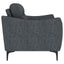 Oberle - 2 Piece Upholstered Sofa Set With Pocket Coil Seating - Charcoal