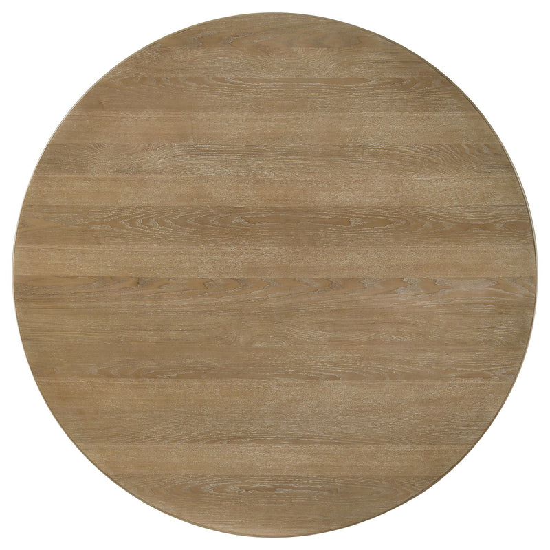 Dreydon - 5 Piece Round Dining Table Set With Chairs - Light Brown