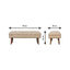 Puffer Bench - Beige