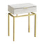Spacious Table Top Accent Side Table, Storage Drawer, Contemporary & Modern