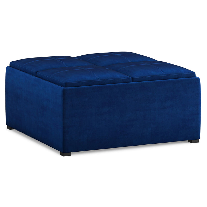 Avalon - Square Coffee Table, Storage Ottoman