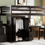 Loft Bed With Stairs, Bookshelf, Drawers, Desk & Wardrobe, Space Saving Multifunctional Furniture