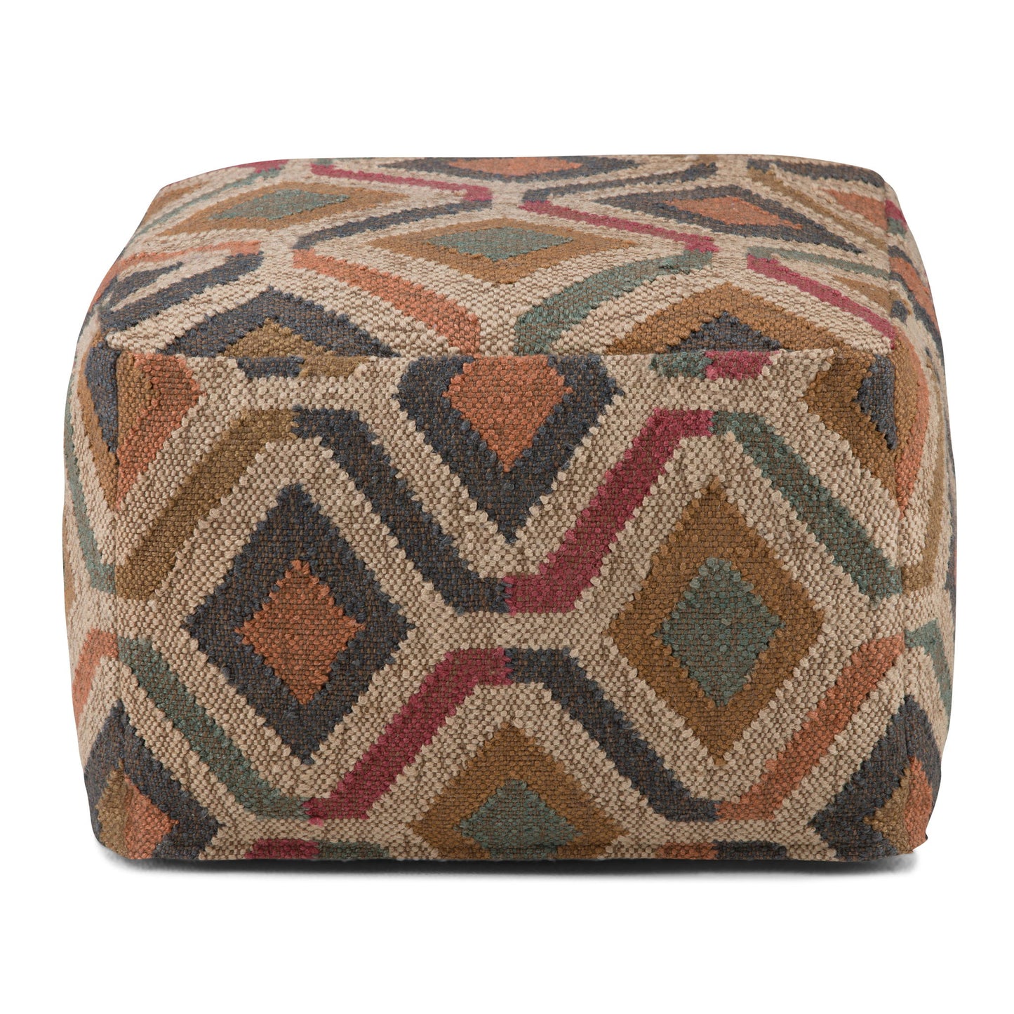 Johanna - Handcrafted Square Pouf