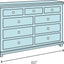 7 Seven Drawer Dresser - Cherry