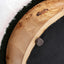 Tilly - Round Fur Upholstered / Burl Pouf Ottoman - White