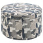 St. Helena - Oval Storage Ottoman With Removable Top - Indigo