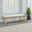 Upholstered Dining Bench - Brown
