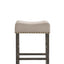 Martha II - Weathered Counter Height Stool (Set of 2) - Gray / Tan