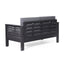 Acacia Wood Loveseat And Coffee Table Set With Cushions