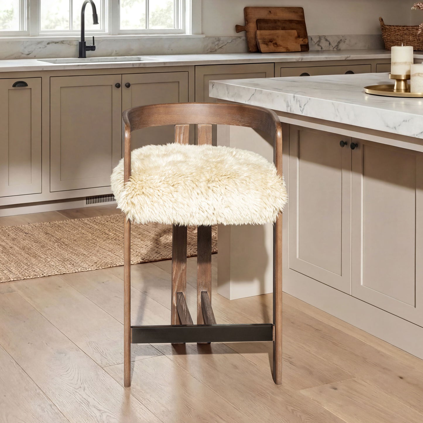Millwick - Low Back Counter Stool