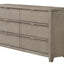 6 Drawer Dresser - Light Gray