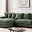 Luxe - Oversized 2 Piece Sectional Couches For Living Room, L Shaped Sofa With Chaise