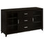 Nyler - 3 Drawer Rectangular TV Console - Cappuccino