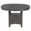Lavon - Oval Extension Leaf Dining Table With Built In Storage - Gray