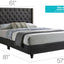 Nailhead Bed Transitional Vibrant
