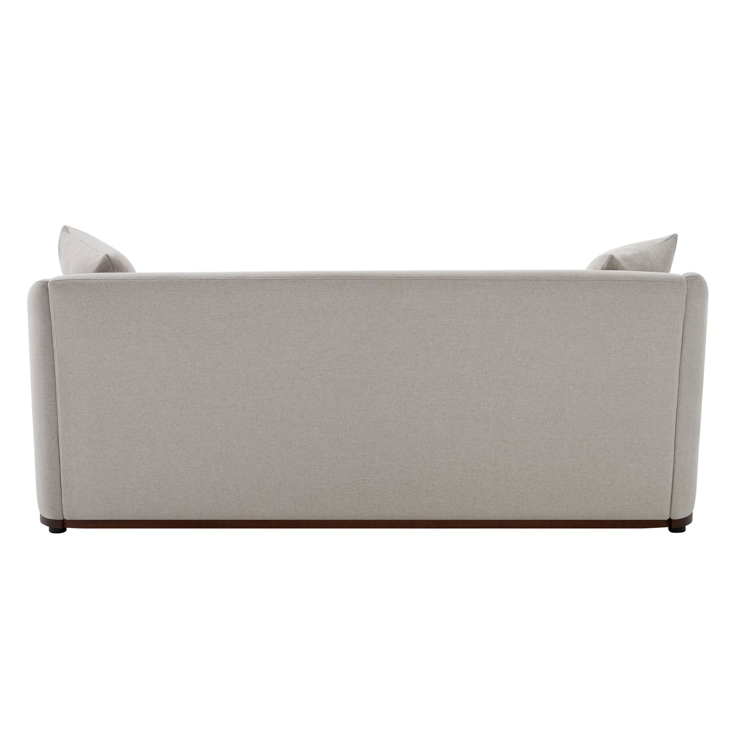3 Seater Sofa With Wrap Around Armrests And Throw Pillows