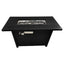 Outdoor Fire Pit Table With Lid, - Black