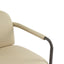 Modern Dining Chair (Set of 2) With Iron Frame - Espresso / Khaki