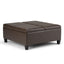 Ellis - Coffee Table Storage Ottoman Contemporary Design