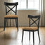 Hillary - Side Chair (Set of 2) - Black / Brown