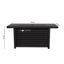 Outdoor Fire Pit Table & Lid - Black