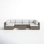 Seating Set With Cushions Handcrafted Wicker Design