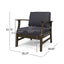 Perla - Contemporary Club Chair With Water Resistant Cushionі