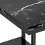 Accent Table, C - Shaped, Marble Look Contemporary & Modern Convenient Design