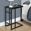 Accent Table, C - Shaped, Modern Design - Black