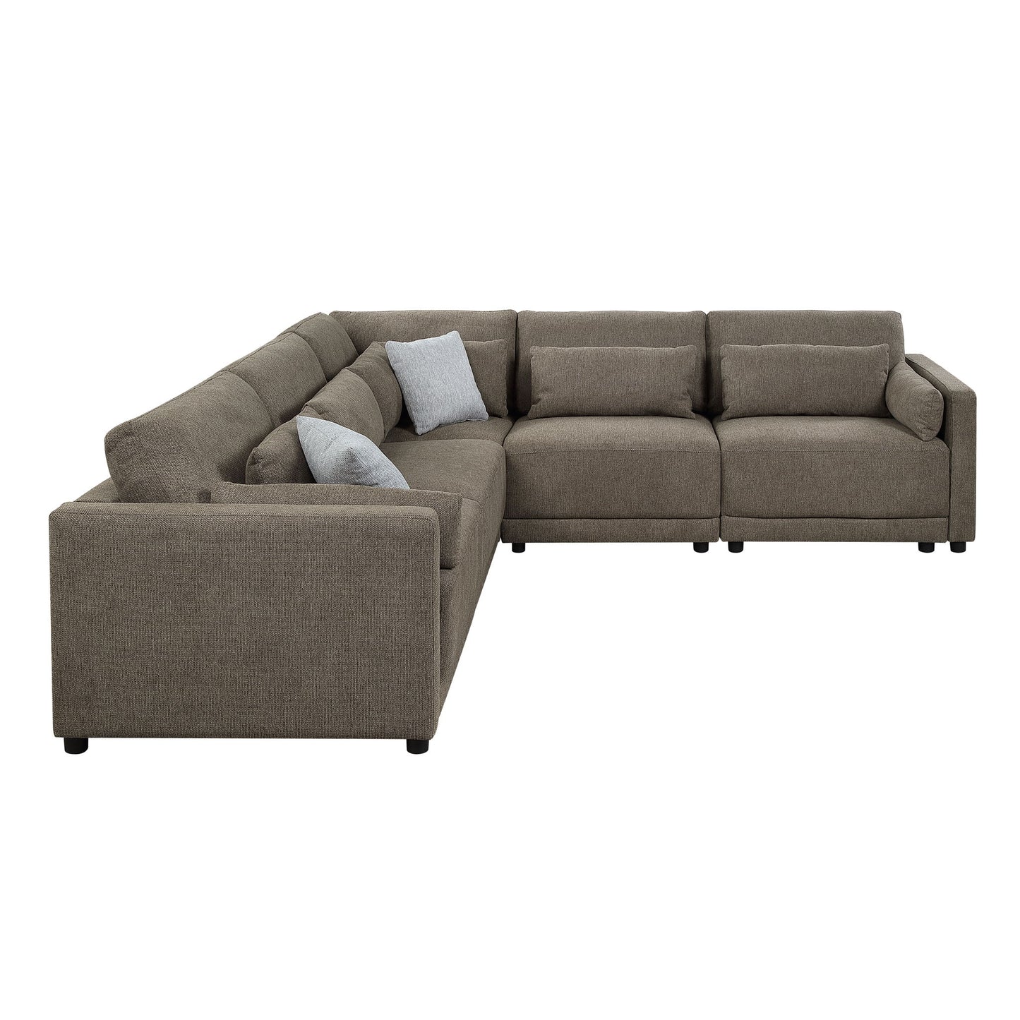 Rylie - Modular Sectional Sofa With Toss Pillows