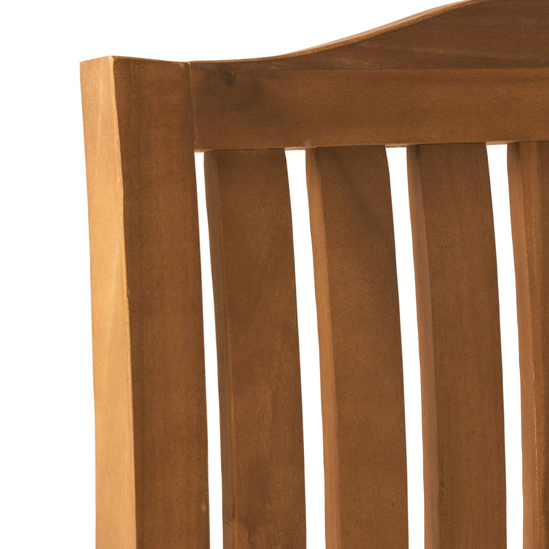 Della - Wood Armchair (Set of 2) Outdoor Dining Chairs - Cream